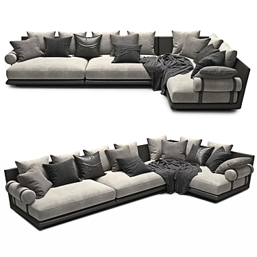 Contemporary Noonu Sofa B&B 3D model image 1 