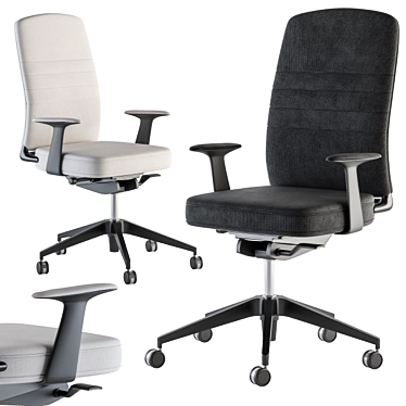ErgoFlex Office Chair Set 3D model image 1 