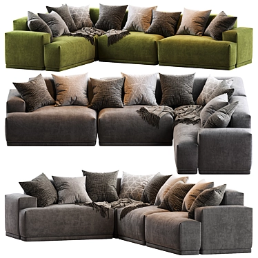 Modular Connect Sofa | Contemporary Design 3D model image 1 