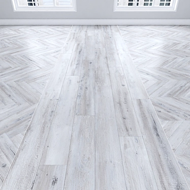 Oak Parquet: Herringbone, Linear, Chevron 3D model image 1 