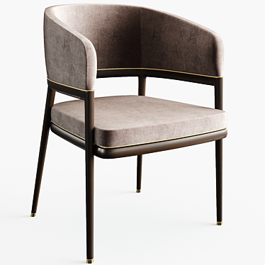 Elegant Mark Aster Dining Chair 3D model image 1 