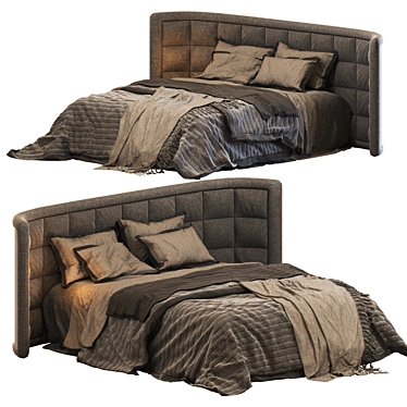 Elegance in Bed Design 3D model image 1 