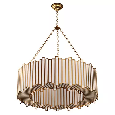 Elegant Laila Chandelier 3D model image 1 