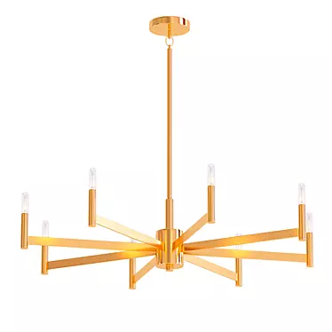 Kichler Erzo 8-Light Chandelier 3D model image 1 