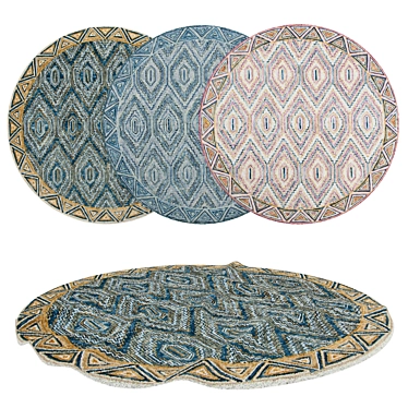 Round Rugs Set 190 - Versatile and Stunning 3D model image 1 