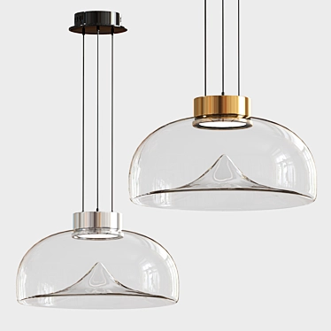 LEUCOS LED blown glass pendant lamp