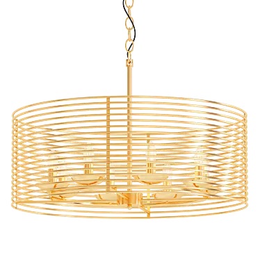 Elegant Lightstar Zeta Pendant 3D model image 1 