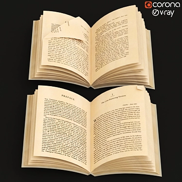  Vintage Book Set: 3D Archive 3D model image 1 