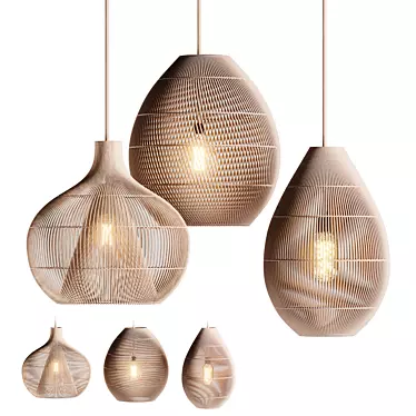 Figura Pendant Lamp: Exquisite Design by Duran 3D model image 1 