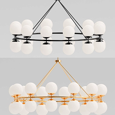 Elegant Hutchinson Chandelier 3D model image 1 