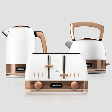 Sunbeam Bronze Appliances: Stylish and Functional 3D model image 1 