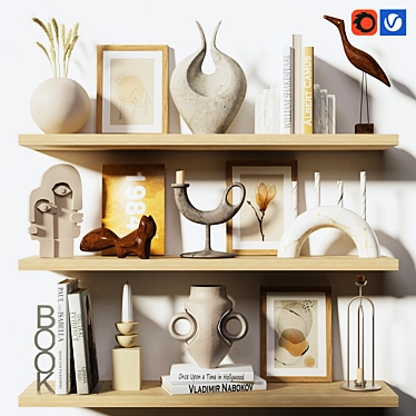 Elegant Decorative Set for Home 3D model image 1 