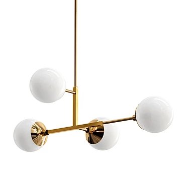 Elegant Globe Chandelier 3D model image 1 