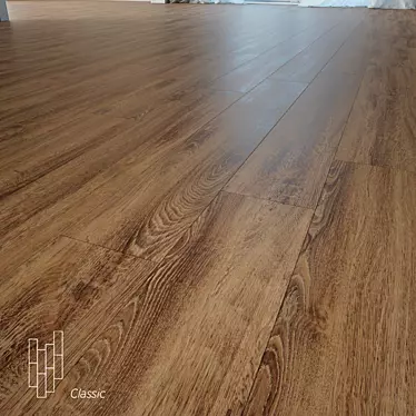 Natural Oak Calypso Flooring 3D model image 1 