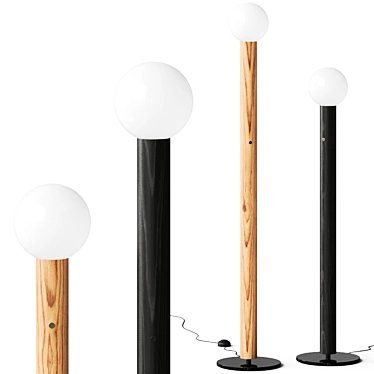 Elegant Porada Lum Floor Lamp 3D model image 1 