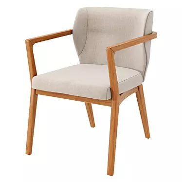 Elegant Prudenze Armchair: Modern Design & Comfort 3D model image 1 