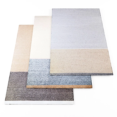 Modern Rugs Set: 4 Pieces 3D model image 1 