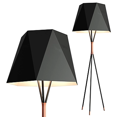 Modern Corona Floor Lamp 3D model image 1 