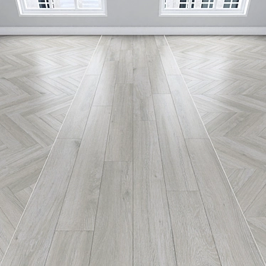 Parquet Oak: Herringbone, Linear & Chevron 3D model image 1 