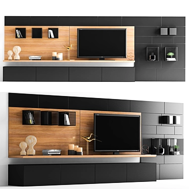 Ronda Design Magnetika TV Cabinet: Stylish Storage Solution 3D model image 1 