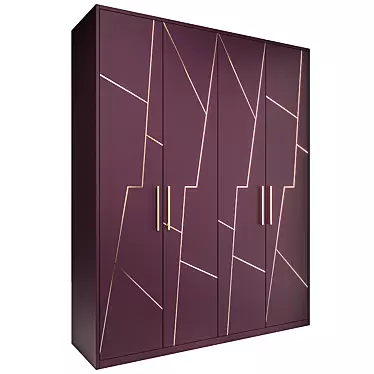 Contemporary Cento Wardrobe 3D model image 1 