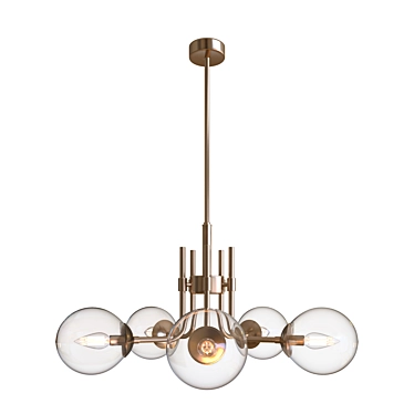 Stylish MOTINI Sputnik Chandelier 3D model image 1 