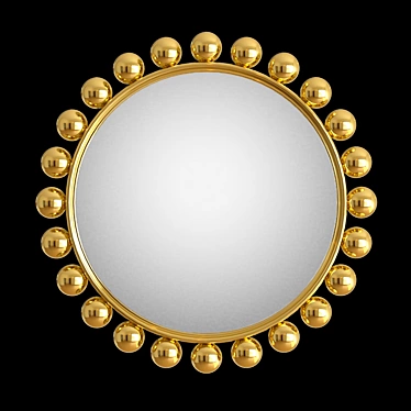 Fornasetti Convex Mirror: Optical Illusion 3D model image 1 