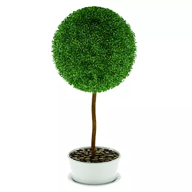 Elegant Top Trim Decorative Tree 3D model image 1 
