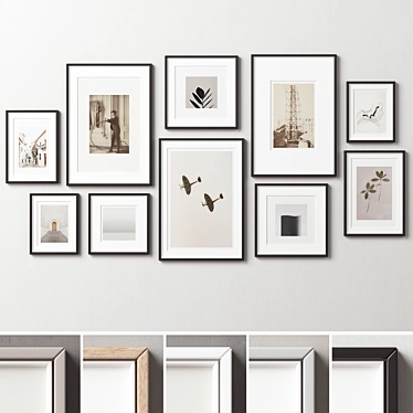 Modern Frames Set -276 3D model image 1 