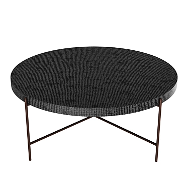 Eichholtz Nikos Coffee Table: Modern Bronze Metal, 40cm Height, 105cm Diameter 3D model image 1 