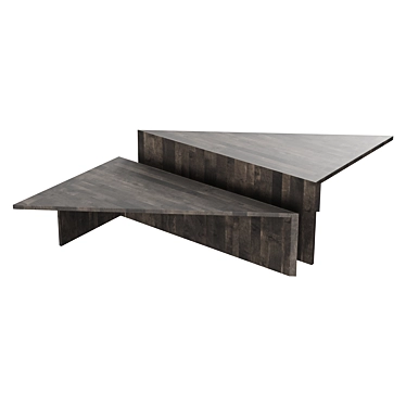 Modern Eichholtz Fulham Coffee Table Set - Mokko 3D model image 1 