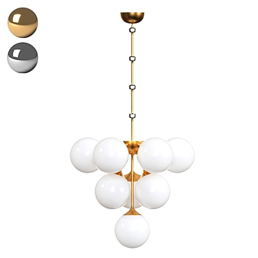 Modern Crystal Chandelier 3D model image 1 