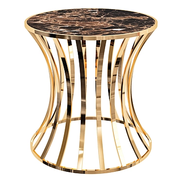 Sleek Gold Coffee Table Spectrum 3D model image 1 