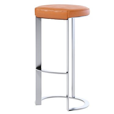 Misha Metal Bar Stool: Sleek and Stylish Seating Solution 3D model image 1 