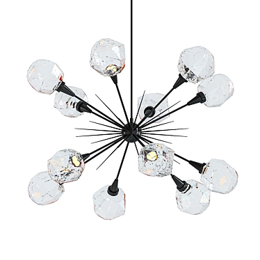 Gem Sputnik LED Chandelier 3D model image 1 