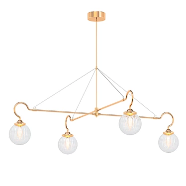 Elegant Floren Pendant Light 3D model image 1 