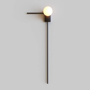 Linge 40.8510 OM Wall Light - Contemporary Metal Fixture 3D model image 1 