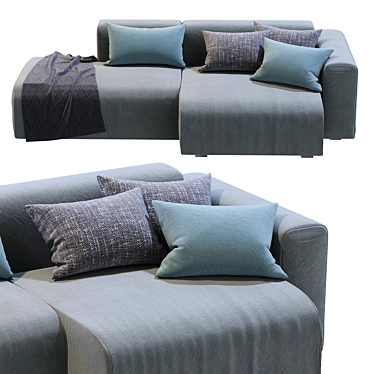  Mags Soft Corner Lounge: Modern Comfort for Your Living Space 3D model image 1 