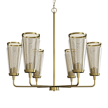 Elegant Abbott Chandelier 3D model image 1 