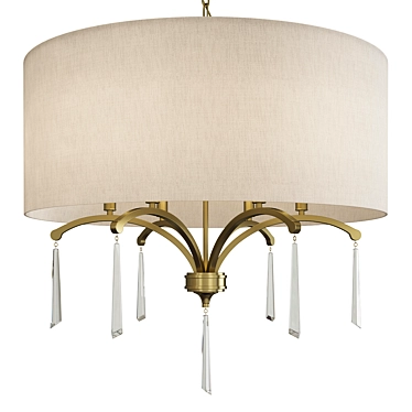 Glamorous Gwyneth Drum Chandelier 3D model image 1 