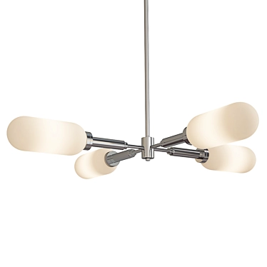 Modern Annex 4-Light Chandelier 3D model image 1 