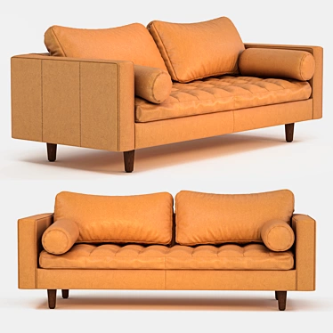 Italian Sven Sofa: Sleek and Stylish 3D model image 1 