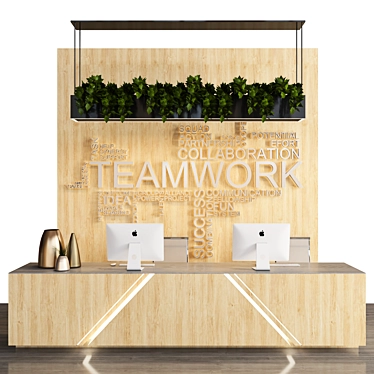 Modern Reception Desk: 3D Max Render 3D model image 1 