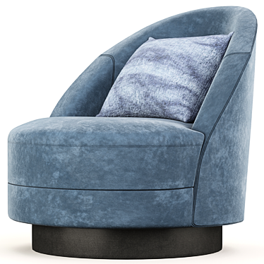 Swivel Axel Armchair: Contemporary Design, Ultimate Comfort 3D model image 1 