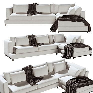 Luxury Lounge Sofa: Burbury Eichholtz 3D model image 1 