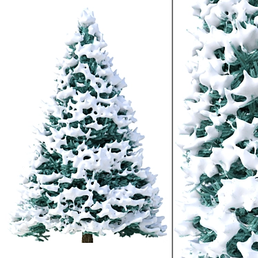 Winter Wonderland Fir Tree 3D model image 1 