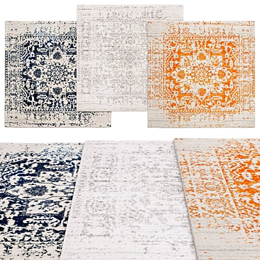 Square Rugs Collection | Various Sizes 3D model image 1 