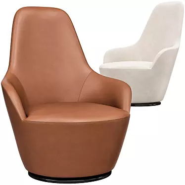 Modern Swivel Armchair 3D model image 1 