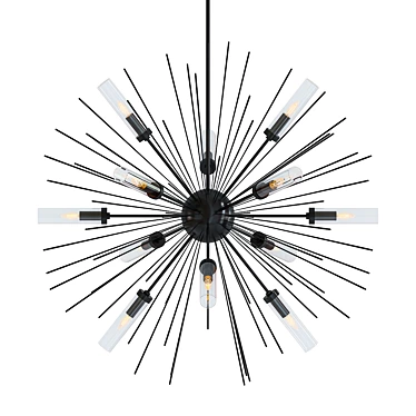 Hilo Twelve Modern Chandelier 3D model image 1 