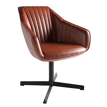 La Redoute Hiba Office Swivel Armchair: Stylish and Comfortable 3D model image 1 